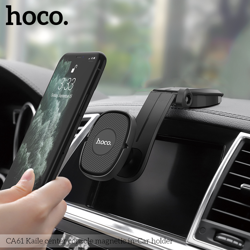 HOCO CA61 Car Phone Holder Bracket 4.5-6.7 inch Powerful Sucker Base No Magnetic For Center console Air Outlet Windshield