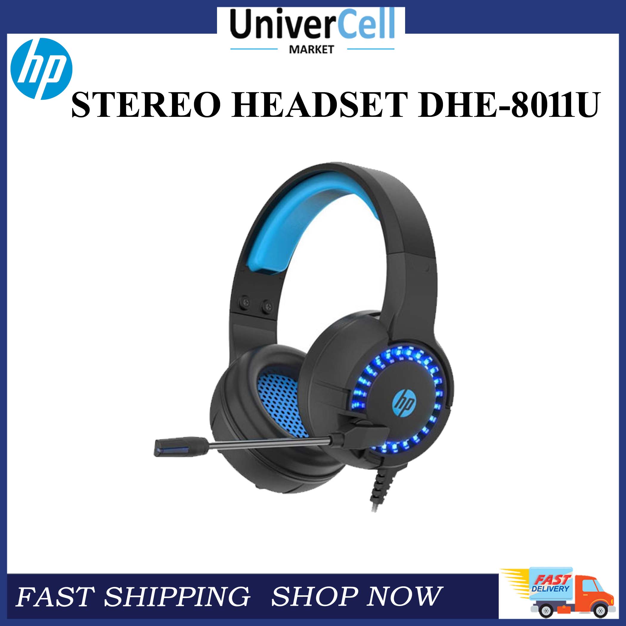HP STEREO HEADSET DHE-8011U | BRAND NEW WITH WARRANTY | WIRED EARPHONE WITH NOISE CA
