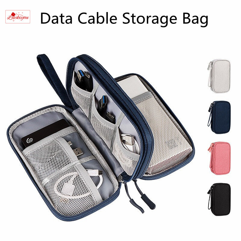 Digital Storage Bag Usb Data Cable Organizer Earphone Wire Bag Pen Power Bank Travel Kit Case Pouch Electronics Accessories