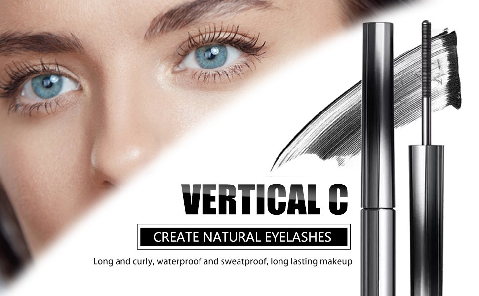 judy doll Mascara, 6D Strong Curling Iron Mascara, Metal Mascara, Bristleless Mascara, Waterproof, Smudge-Proof, Long Lasting, No Flaking, No Clumping(1PCS)